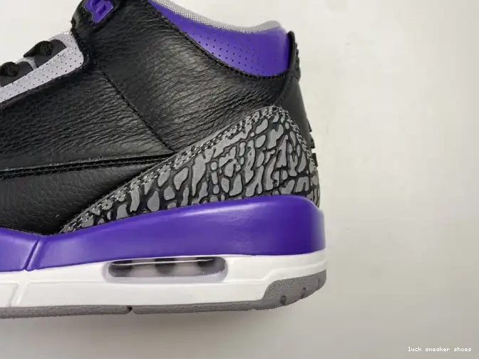 Rep LUCY 3 Purple Air 050 Retro Black Court CT8532 Jordan 0515